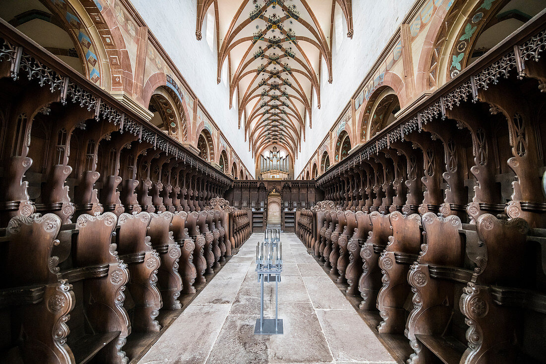 Innenraum des Klosters Maulbronn, UNESCO-Welterbestätte, Baden-Württemberg, Deutschland, Europa