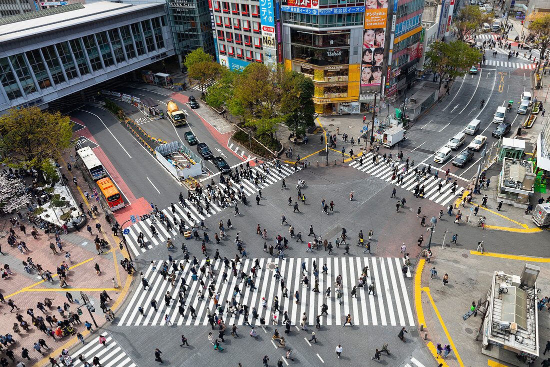 Shinjuku-Kreuzung, Tokyo, Japan, Asien