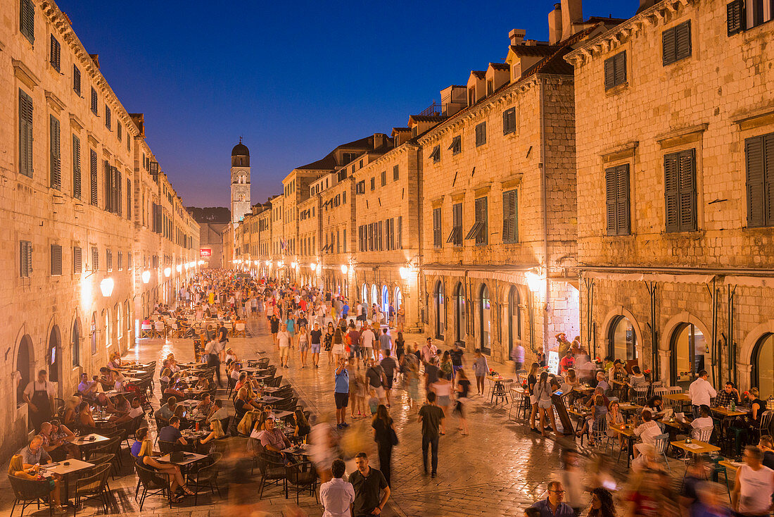 Abend in der Altstadt, Dubrovnik, Kroatien, Europa