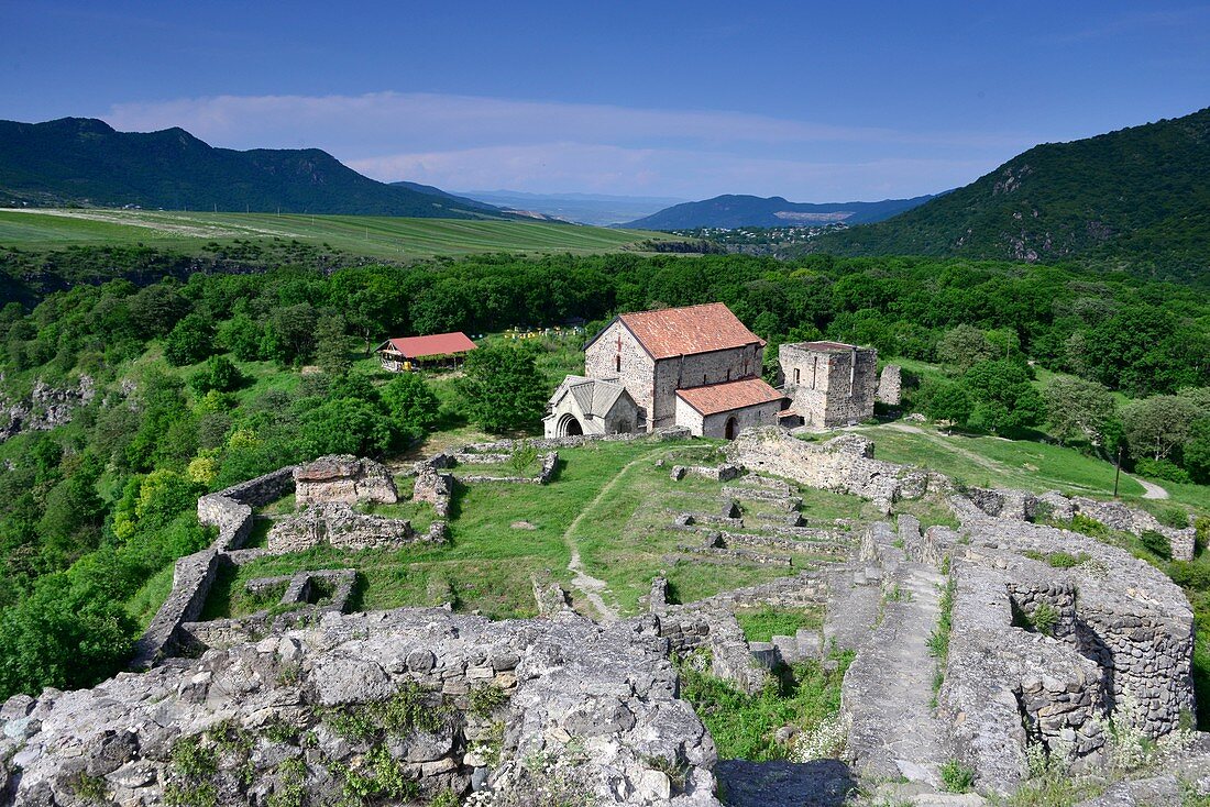 Klosterkirche und mittelalterliche Ausgabungen Dmanisi bei Bolnisi, Georgien
