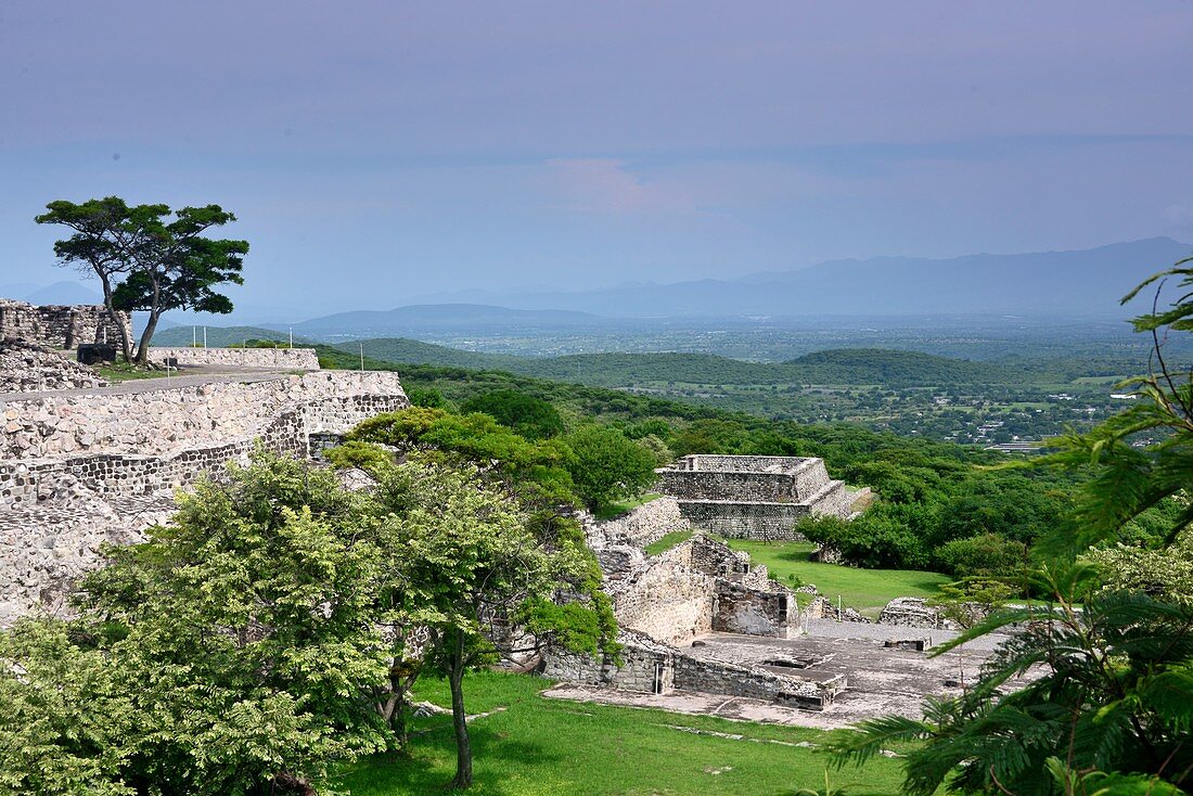 Präkolumbischer archäologischer Fundplatz von Xochicalco bei Cuernavaca, Mexiko