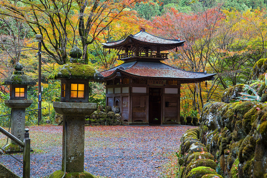 Otagi Nenbutsu-ji Temple, Arashiyama, Kyoto, Japan, Asia