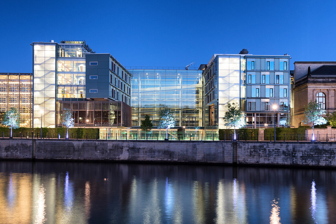 The building along Sprea River in Berlin, Germany Europe