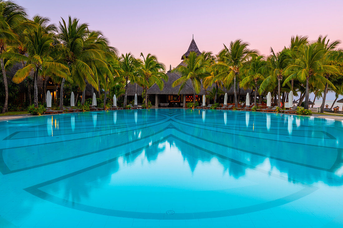 Das Beachcomber Paradis Hotel, Halbinsel Le Morne Brabant, Schwarzer Fluss (Riviere Noire), Mauritius
