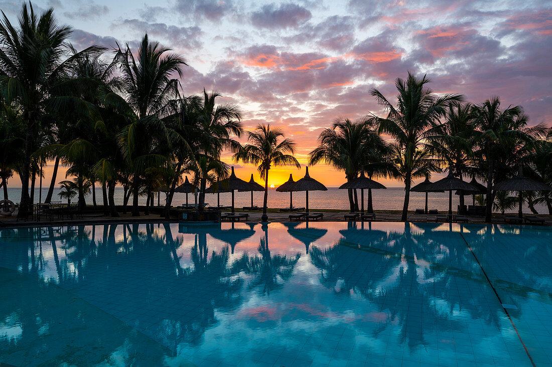 Das Beachcomber Dinarobin Hotel, Halbinsel Le Morne Brabant, Schwarzer Fluss (Riviere Noire), Mauritius