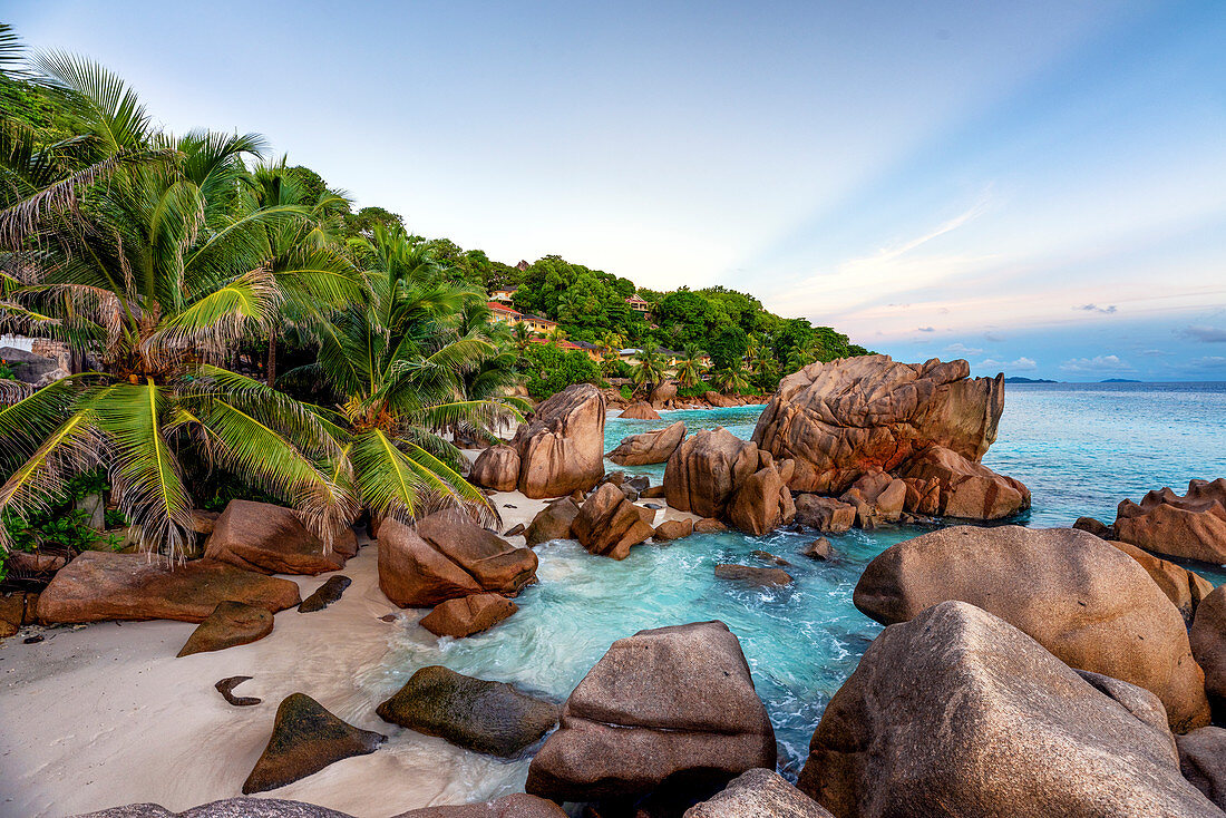 Anse Patates, La Digue, Seychellen, Afrika