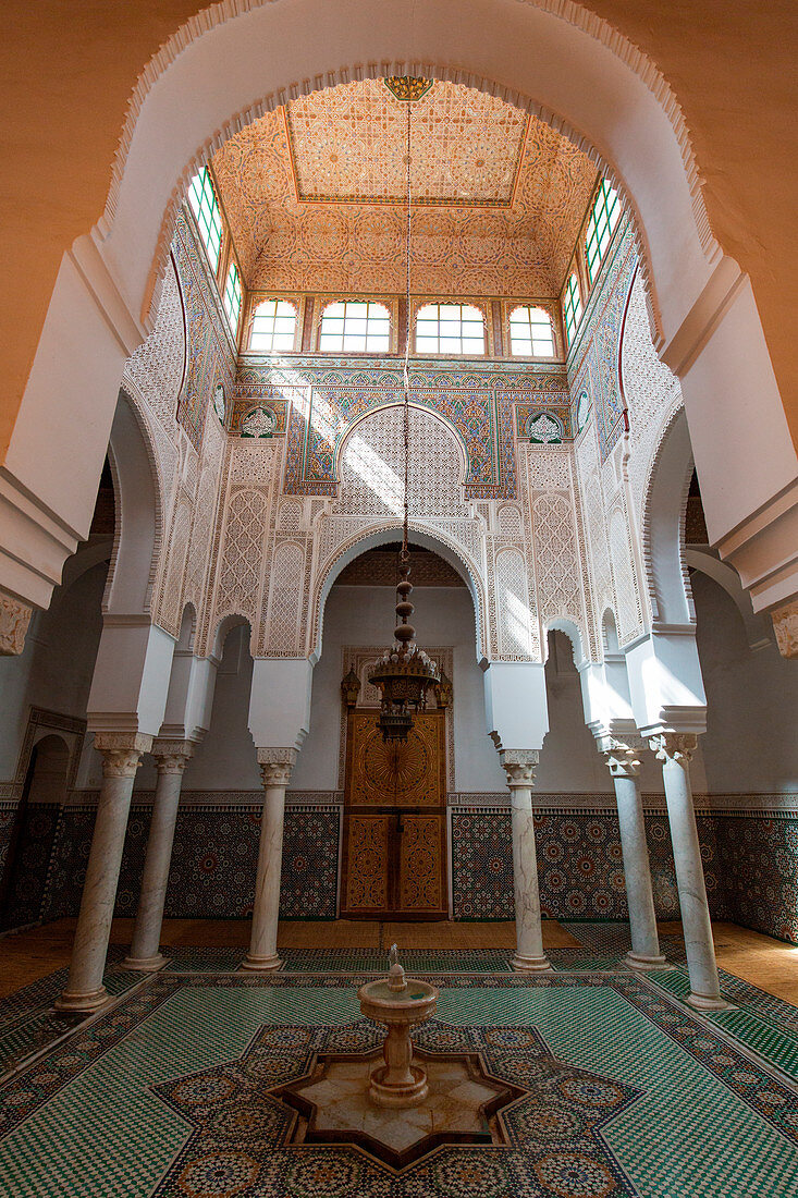 North Africa, Morocco, Meknes district. Mausoleum of Moulay Ismail