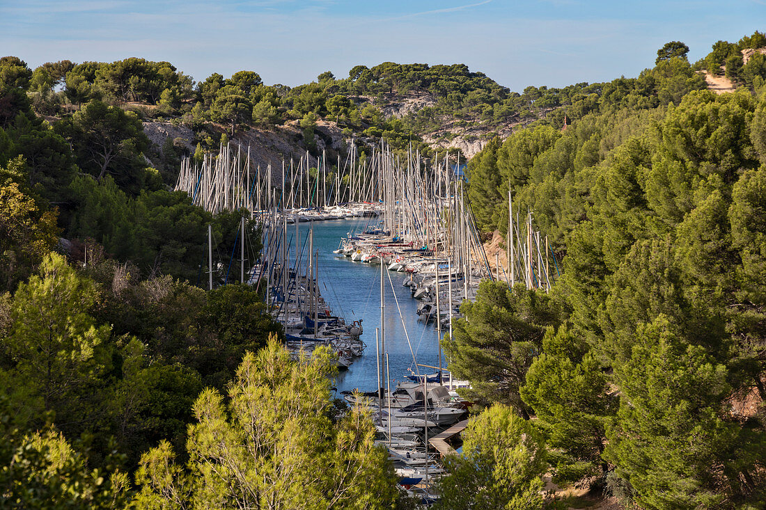 Marseille, Cassis, Provence, Frankreich, Europa. Landschaften der Calanques, Calanque de Port-Miou