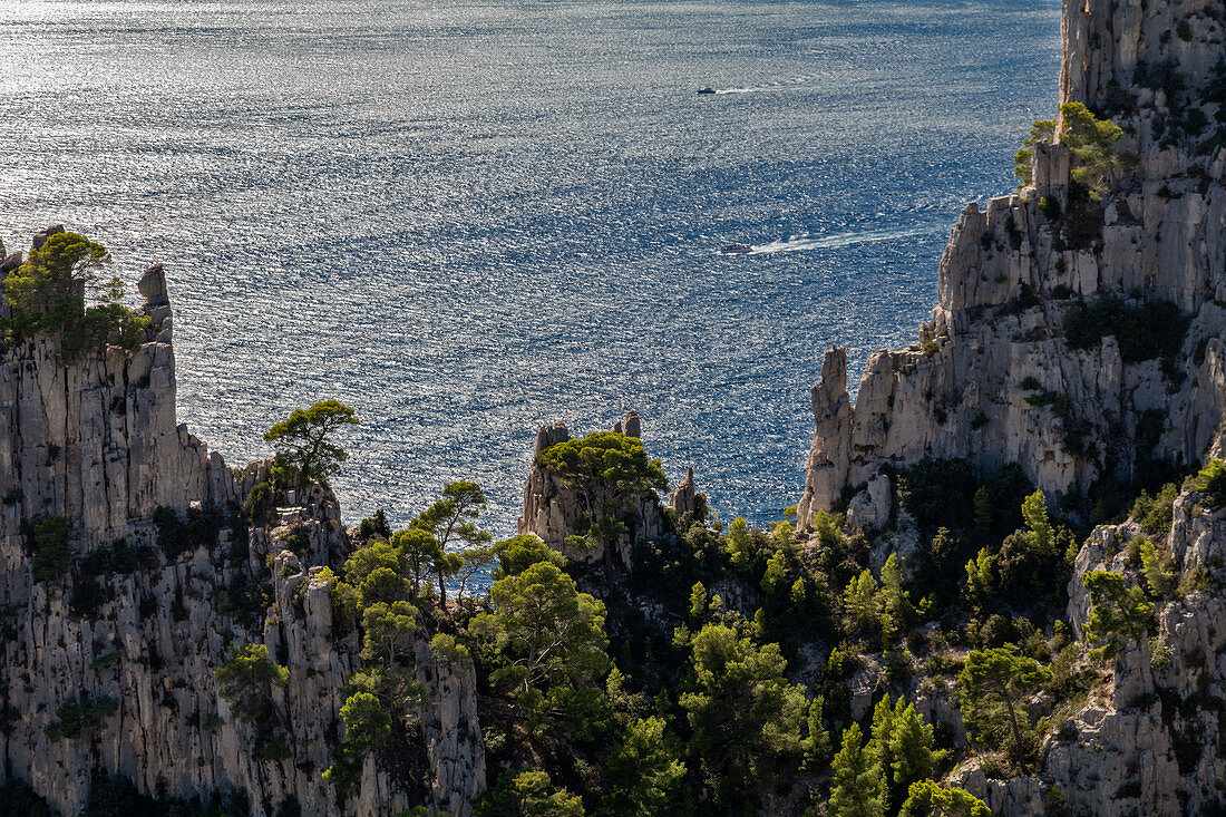 Marseille, Cassis, Provence, France, Europe. Landscapes of the Calanques