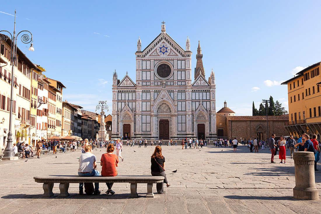Basilikadi Santa Croce (Basilika des heiligen Kreuzes), Florenz, Toskana, Italien