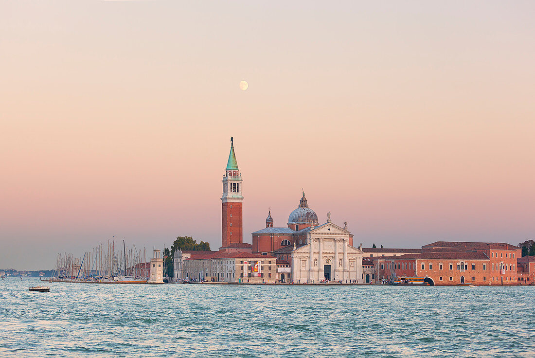 St. Georg, Dämmerung, Venedig, Venetien, Italien
