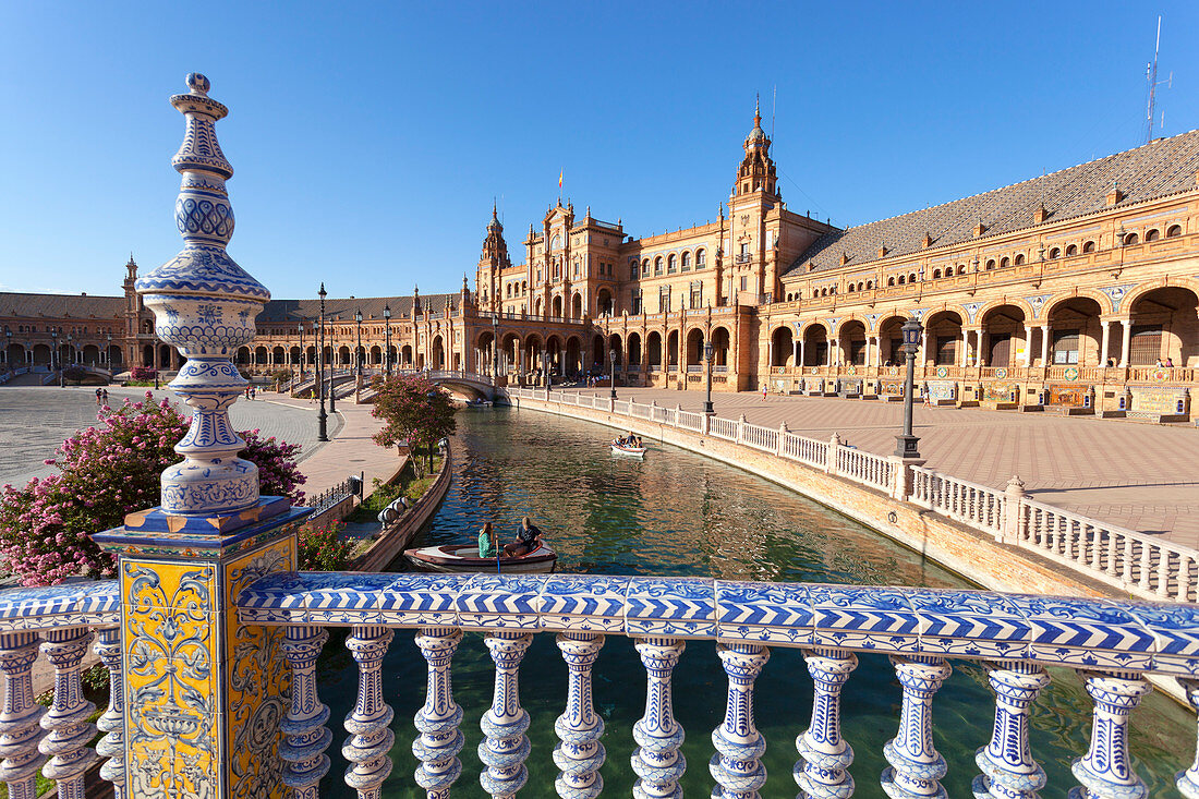 Plaza de España, Maria Luisa Park, Sevilla, Provinz Sevilla, Andalusien, Spanien