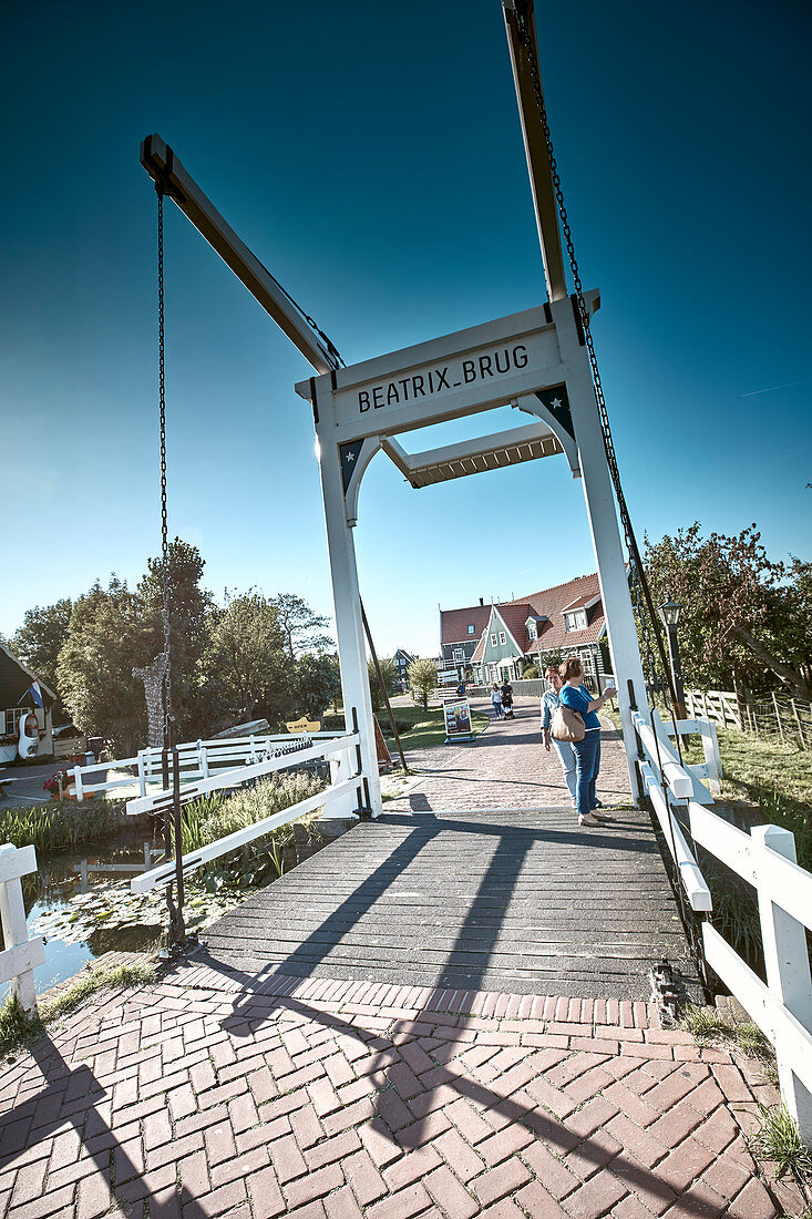 Beatrix Bridge in Kets, Marche, North Holland, Netherlands