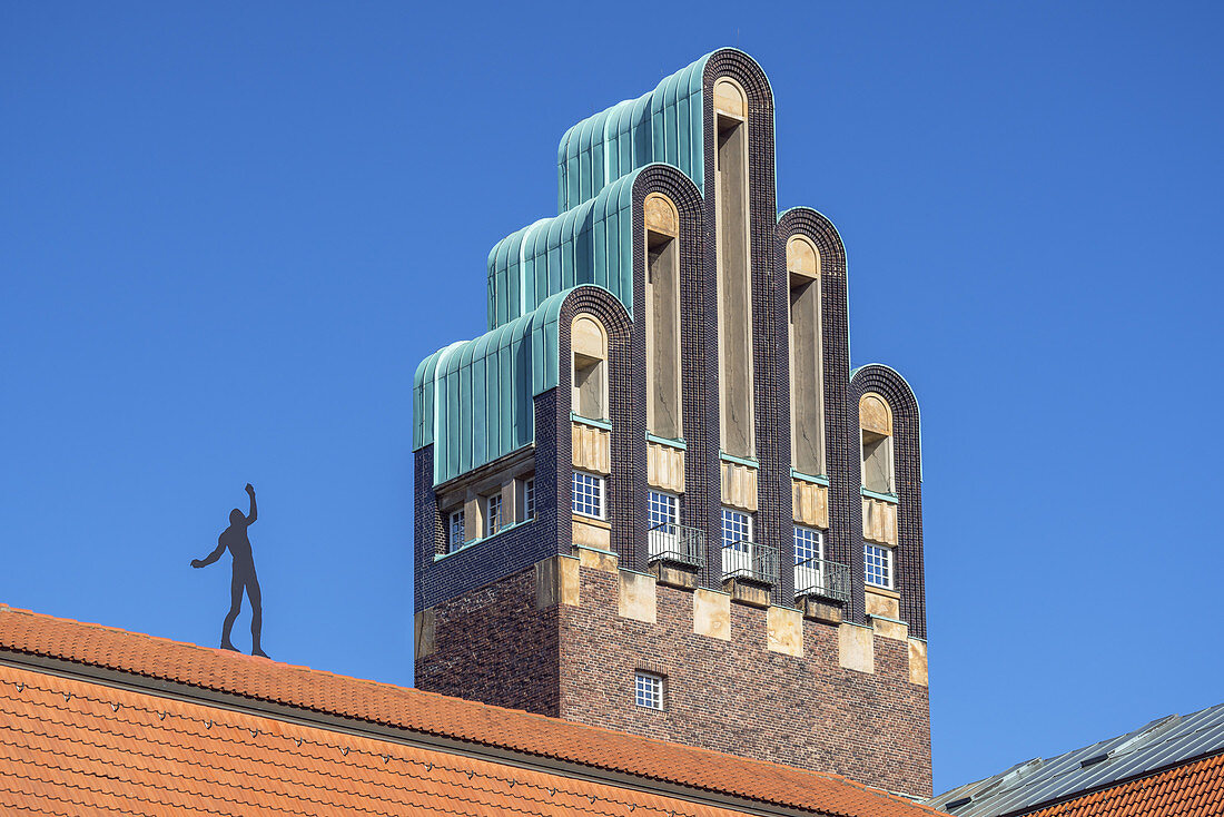 Hochzeitsturm auf der Mathildenhöhe in Darmstadt, Südhessen, Hessen