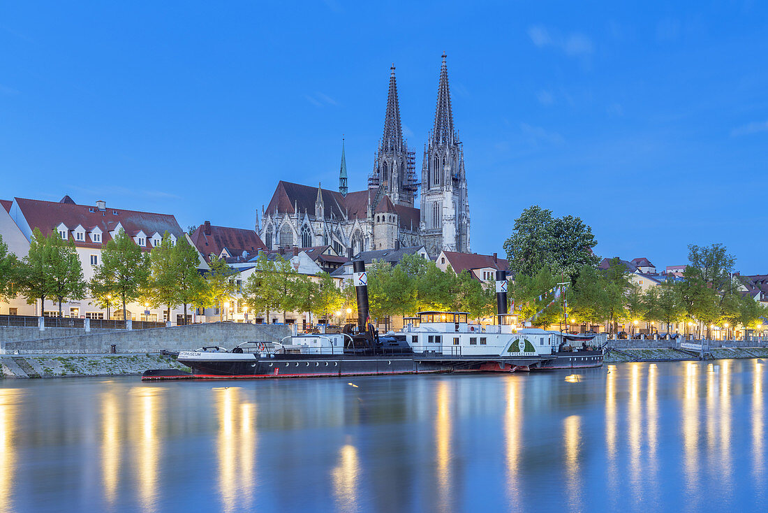 Dom St. Peter an der Donau, Regensburg, Oberpfalz, Bayern