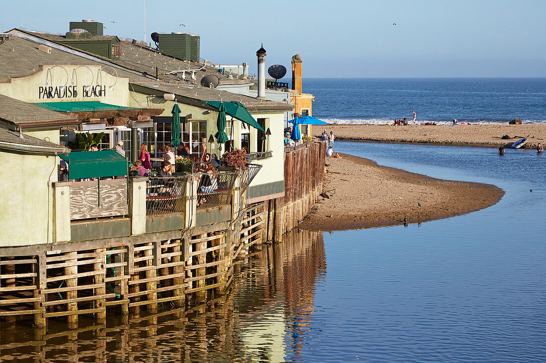 Beach restaurant in Capitola, California, USA