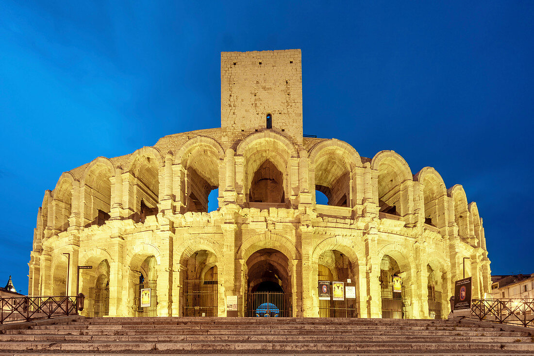 Roman amphitheater in Arles, Provence, Bouce du Rhone, France