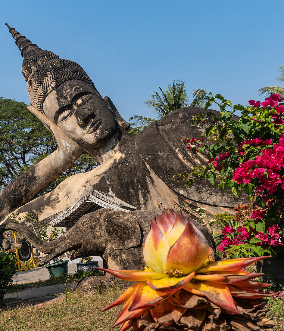 Der Buddha Park Xieng Khuan in Vientiane, Laos