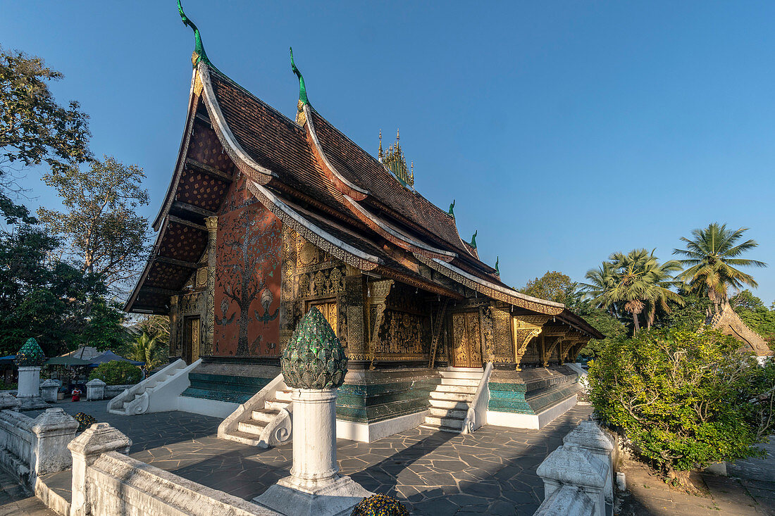 Wat Xieng Thong, Buddhistischer Tempel von Luang Prabang, UNESCO Weltkulturerbe, Laos