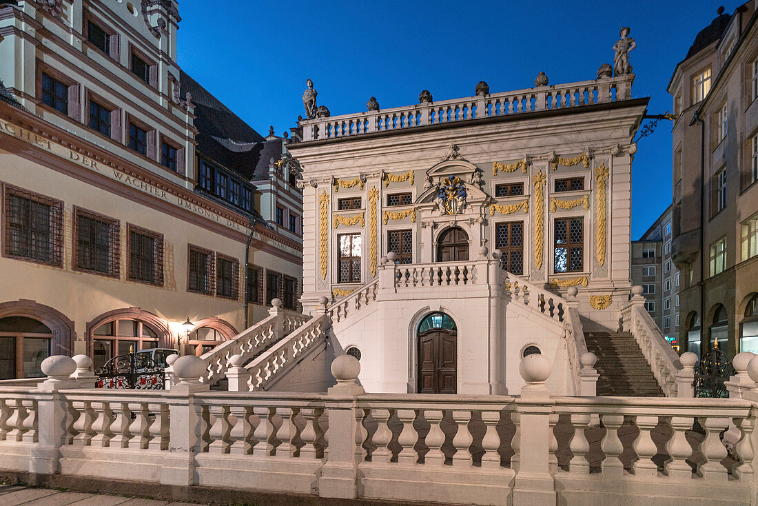 Old Stock Exchange of Leipzig, Saxony, Germany