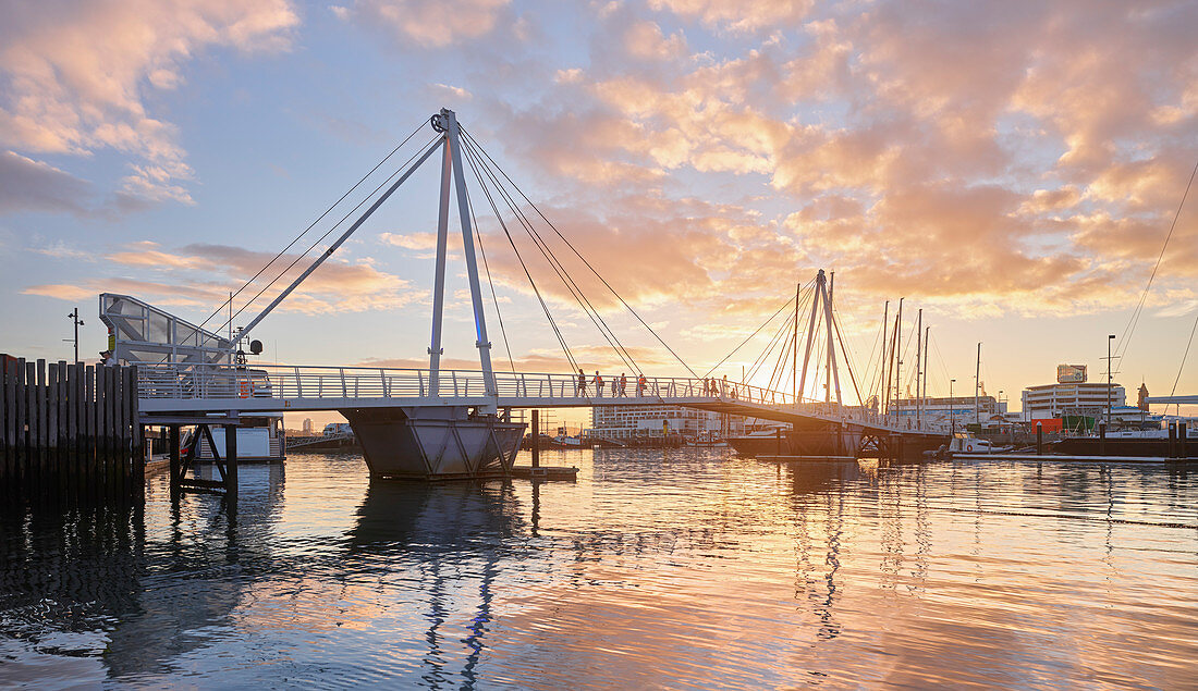 Winyard Crossing, Viaduct Bassin, Auckland, Nordinsel, Neuseeland, Ozeanien