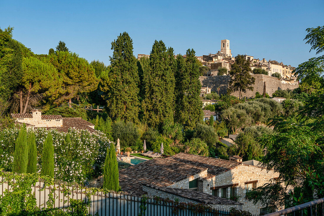 Mittelalterliches Dorf Saint-Paul-de-Vence, Alpes-Maritimes, Provence-Alpes-Côte d’Azur, Frankreich