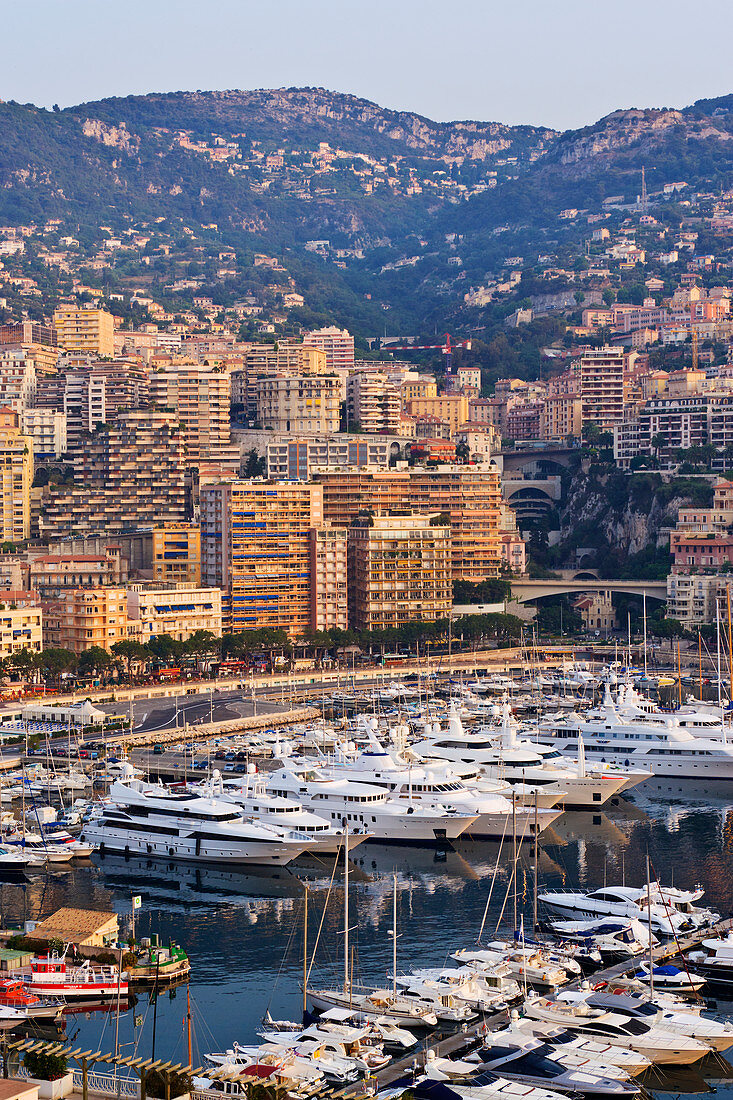 Stadthafen bei Sonnenaufgang, Monte Carlo, Monaco