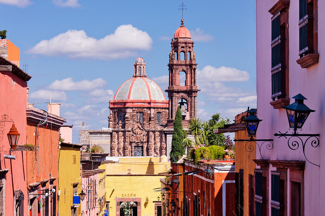 Kirche im Stadtgebiet, San Miguel de Allende, Guanajuato, Mexiko