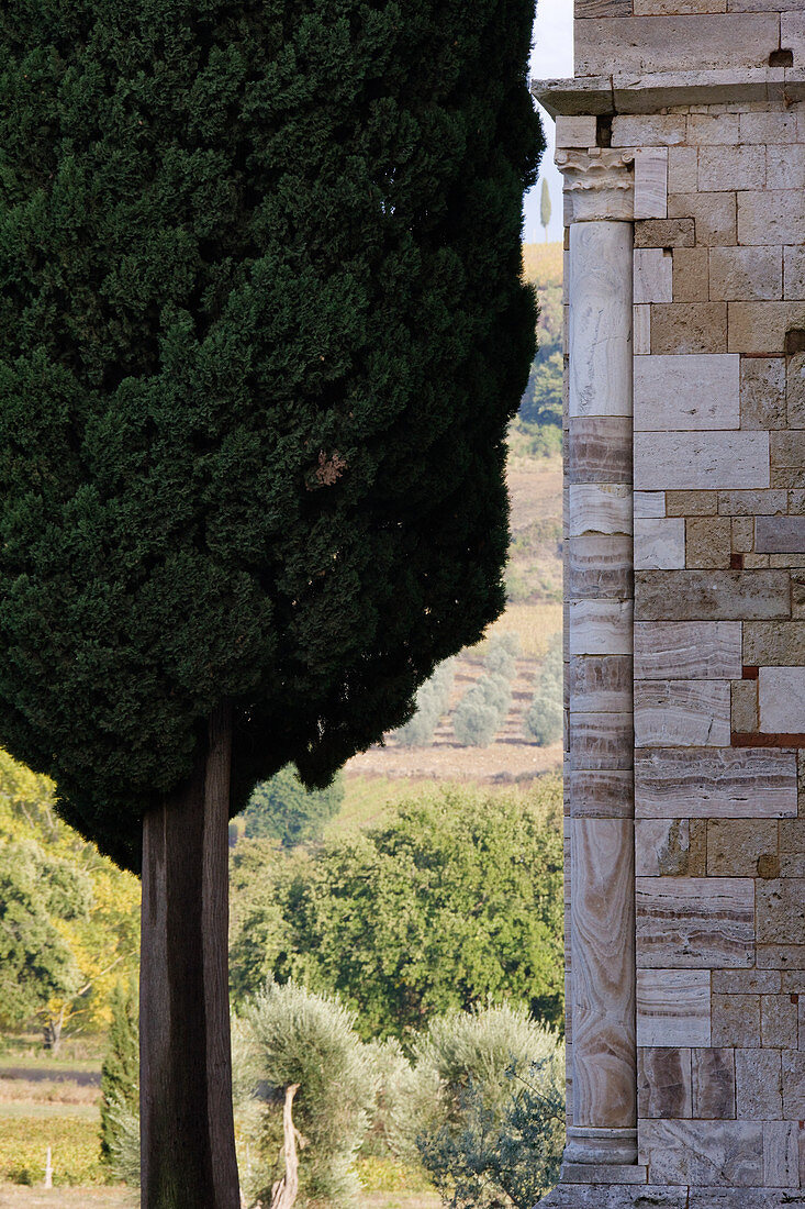 Benedictine Monastery of Sant'Antimo, Sant'Antimo, Tuscany, Italy