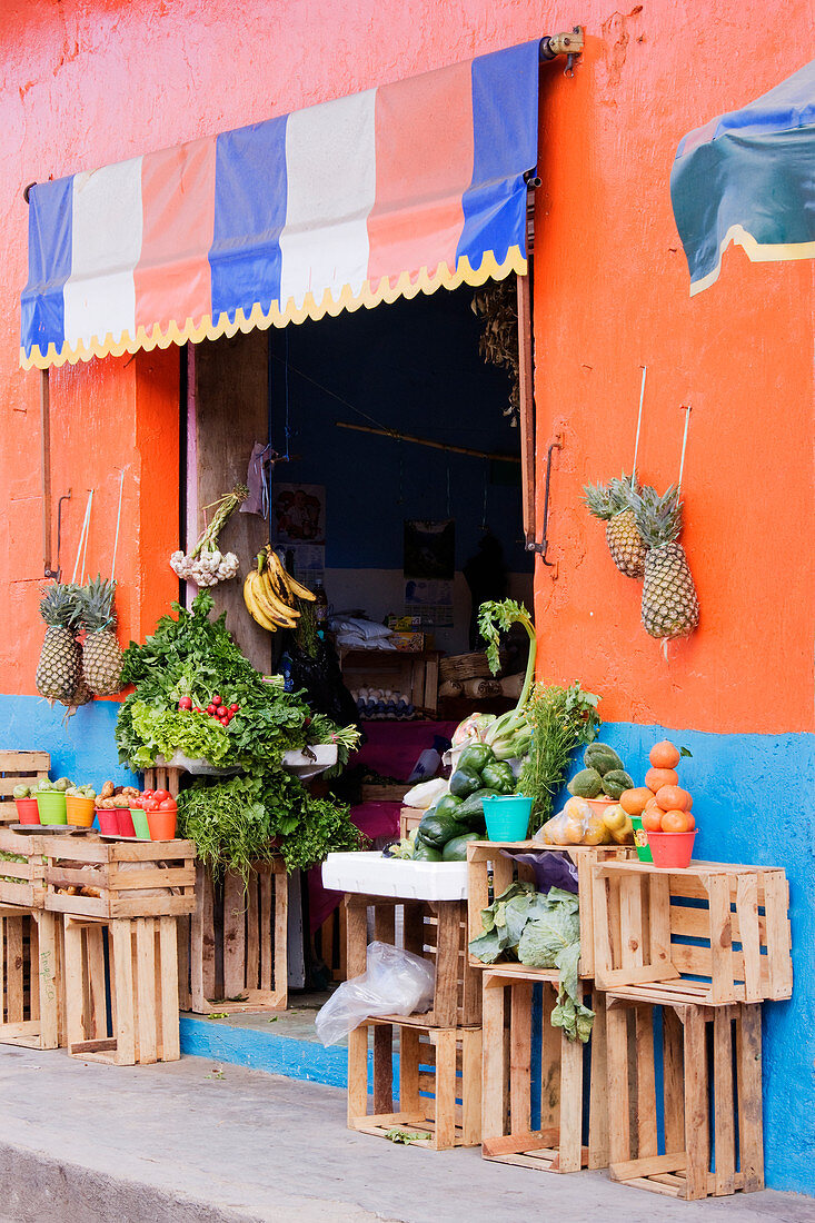 Obst- und Gemüseladen, Chiapas, Mexiko