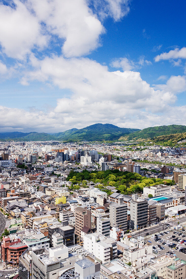 Blick auf Kyoto, Japan