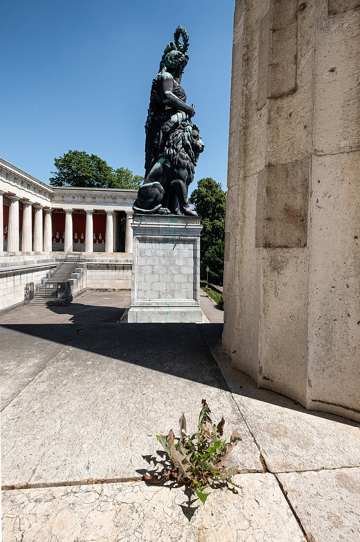 Die Bavaria vor der Ruhmeshalle auf der Theresienwiese, München, Bayern, Deutschland