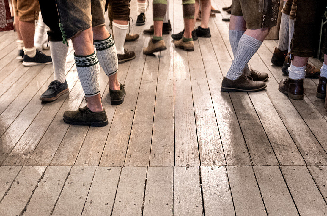 Bavarian Tracht on the Oktoberfest, Munich, Bavaria, Germany