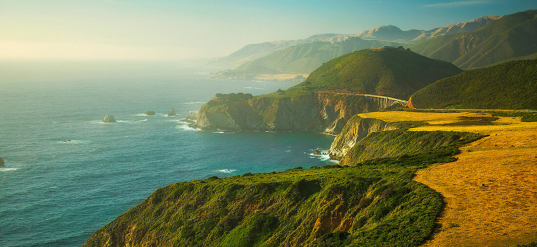 Küstenlinie, Hurrikan-Punkt, Big Sur, Kalifornien