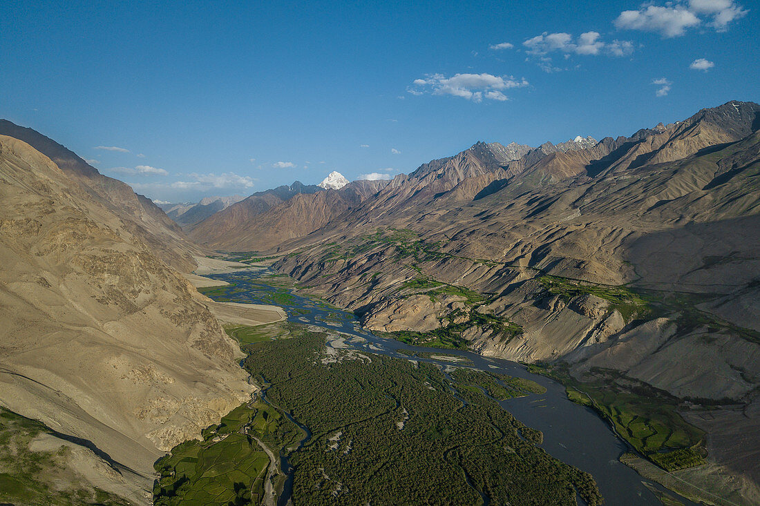 Gebirgsfluss im Pamir, Afghanistan, Asien