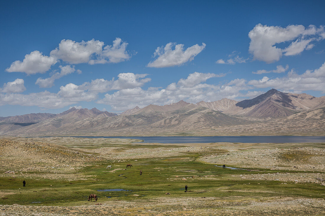 See Zorkul, Grenze Afghanistan und Tadschikistan, Pamir, Asien