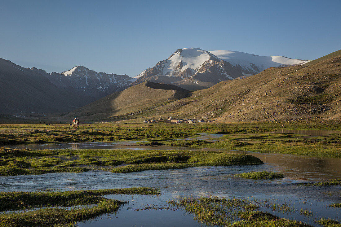 Mountain river in the Pamir, Afghanistan, Asia