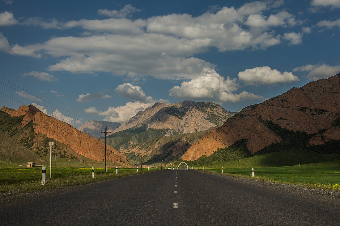 Pamir Highway in Kyrgyzstan, Asia