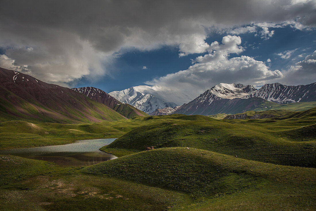 Pik Lenin im Transalaigebirge, Kirgistan, Asien