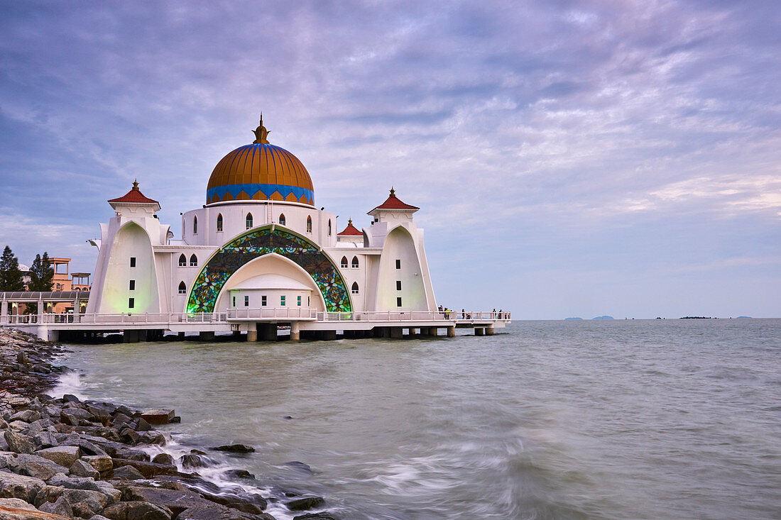 Selat Melaka Mosque, Malacca, Malacca State, Malaysia, Southeast Asia, Asia