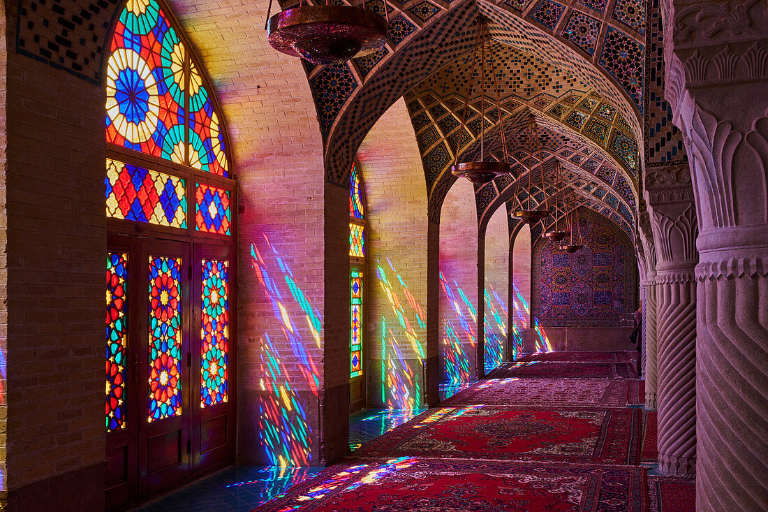 Nasir-Al-Molk-Moschee, Provinz Shiraz, Fars, Iran, Naher Osten