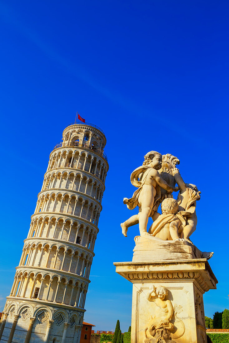 Leaning Tower, UNESCO World Heritage Site, Pisa, Tuscany, Italy, Europe