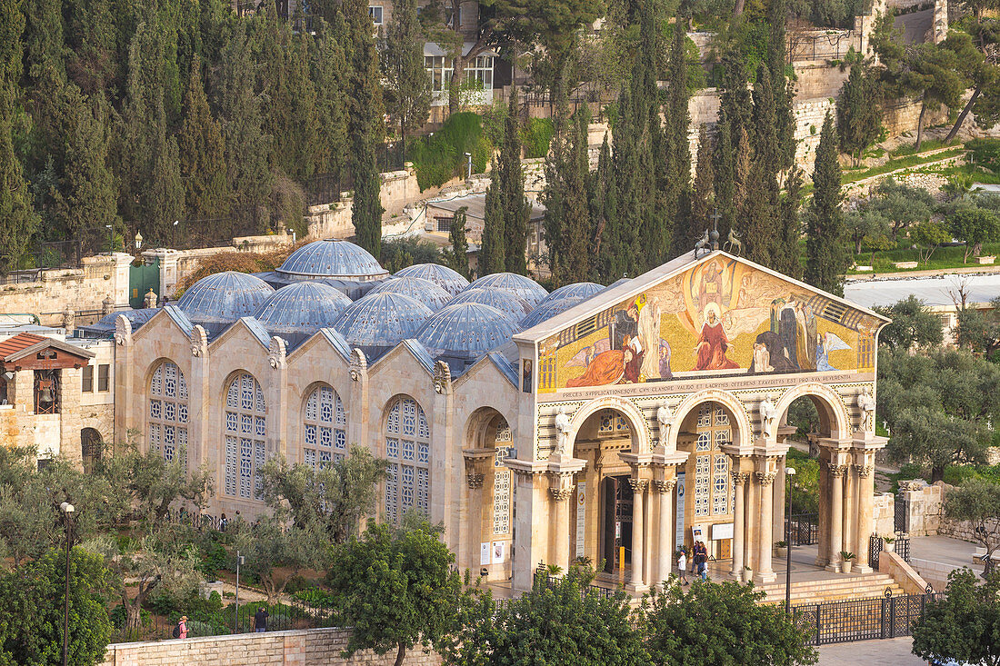 Church of All Nations (Church of the Agony) (Basilica of the Agony), Mount of Olives, Jerusalem, Israel, Middle East