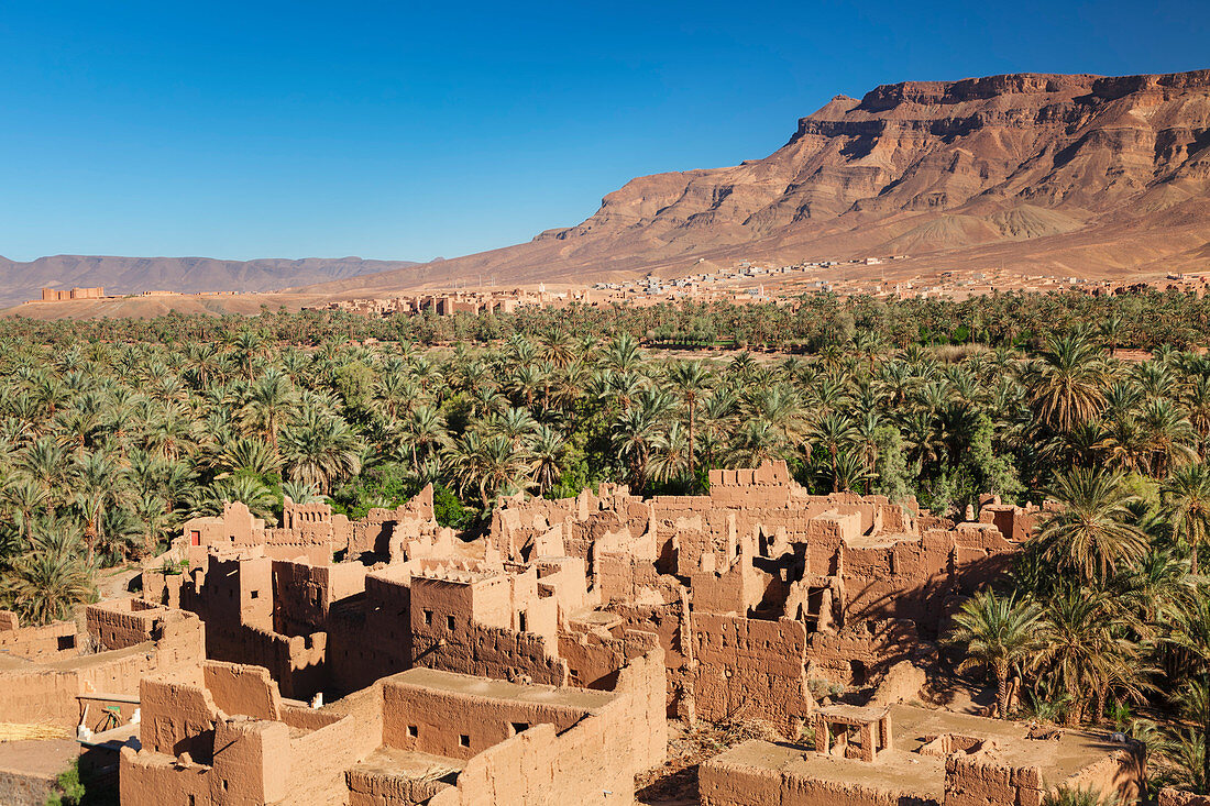 Kasbah Timiderte, Draa Valley, Djebel Kissane Mountain, Morocco, North Africa, Africa