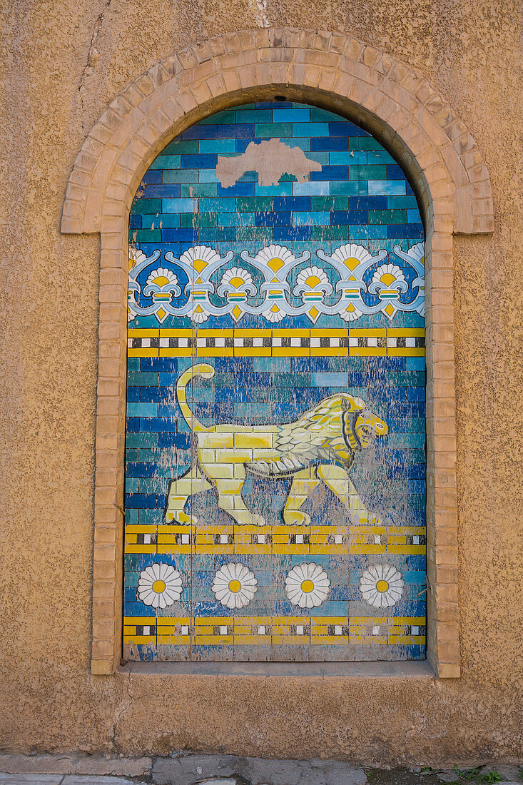 Wandmalerei, Babylon, Irak, Naher Osten