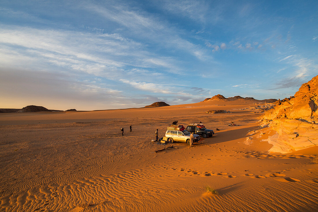 Expeditionsjeep im nördlichen Tschad, Afrika