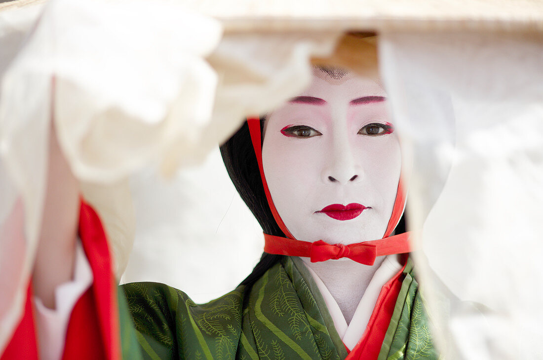Twelfth century character Tokiwa Gozen, Jidai festival, Kyoto, Japan, Asia