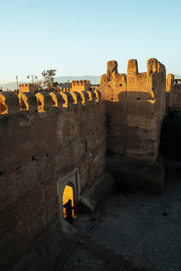 Die Stadtmauer in Taroudant (Marokko)