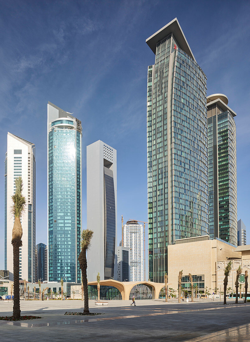 Skyscrapers, West Bay, Diplomatic Area, Doha, Qatar