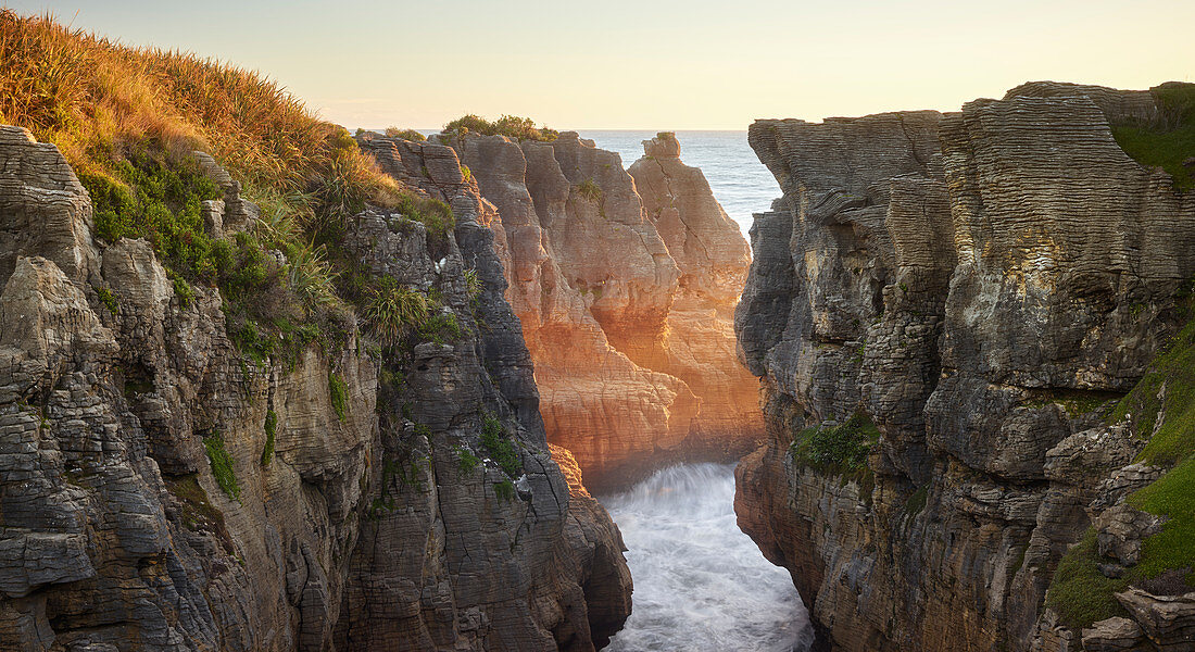 Pancake Rocks, West Coast, South Island, New Zealand, Oceania